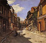 Le Rue de La Bavolle at Honfleur 2 by Claude Monet